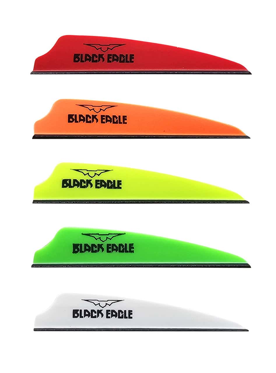 2.5 Fusion X-II Black Eagle Vanes For Archery Performance – Black